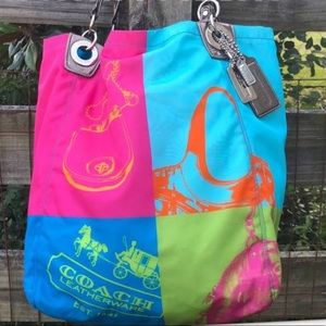 COPY - Coach Rare Madison limited edition pop art tote